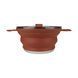 Каструля Tribe Collapsible Pot 2,5 л силіконова T-FF-0025, brown T-FF-0025-brown фото 5
