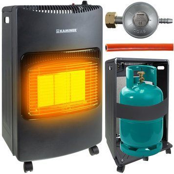 Газовый обогреватель KAMINER 26157 4.2 кВт с редуктором и шлангом (БЕЗ БАЛОНА) 20831 фото