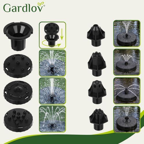 Солнечный садовый фонтан Gardlov 23227 со светодиодной подсветкой 49566 фото