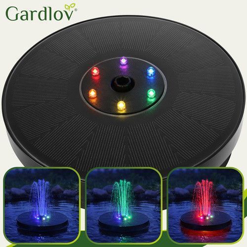 Солнечный садовый фонтан Gardlov 23227 со светодиодной подсветкой 49566 фото