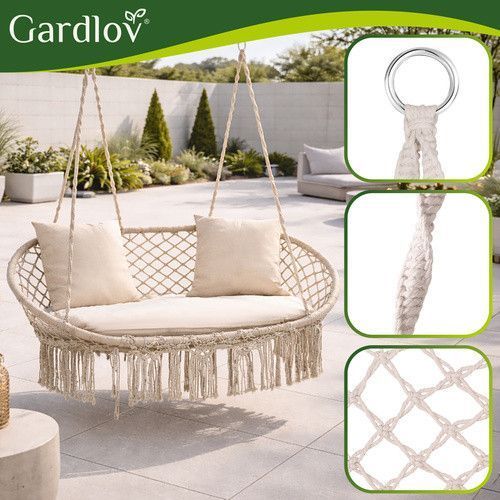 Качели "гнездо аиста" кремовая Gardlov 27379 49643 фото