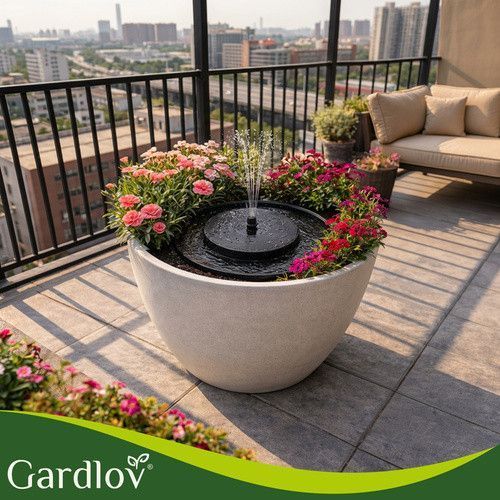 Солнечный садовый фонтан Gardlov 23227 со светодиодной подсветкой 49566 фото