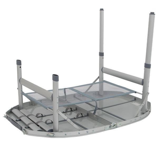 Стіл Bo-Camp Premium Oval 100x70 cm Grey (1404424) DAS3064 фото