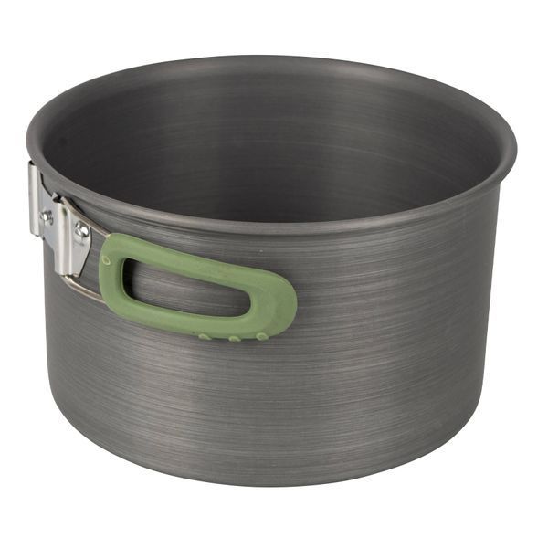 Набір посуду Bo-Camp Explorer 4 Pieces Hard Anodized Grey/Green (2200244) DAS1329 фото