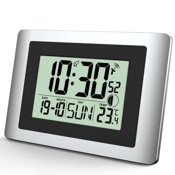 Часы настенные Technoline WS8028 Silver/Black (WS8028) DAS2323 фото