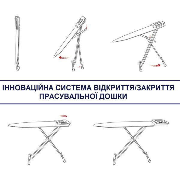 Дошка для прасування Casa Si Lady 122x38 White/Blue Laquer (CS93574R267) DAS2400 фото
