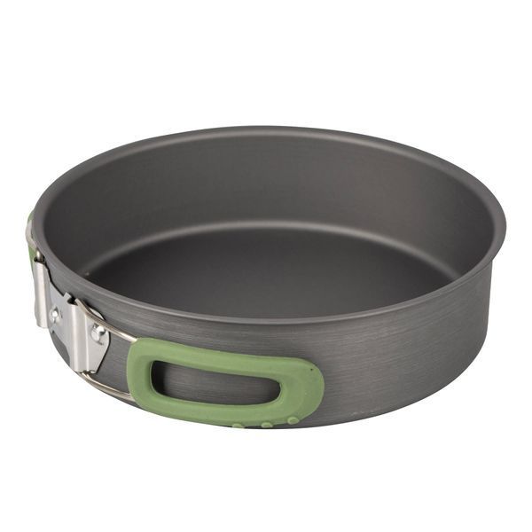 Набір посуду Bo-Camp Explorer 4 Pieces Hard Anodized Grey/Green (2200244) DAS1329 фото