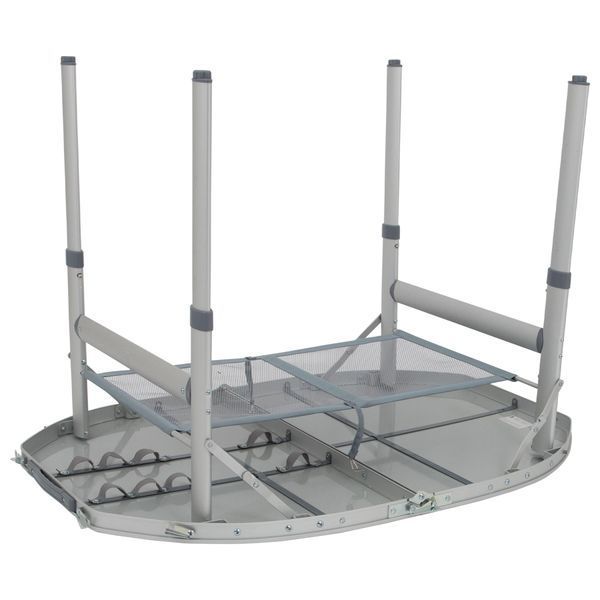 Стіл Bo-Camp Premium Oval 100x70 cm Grey (1404424) DAS3064 фото