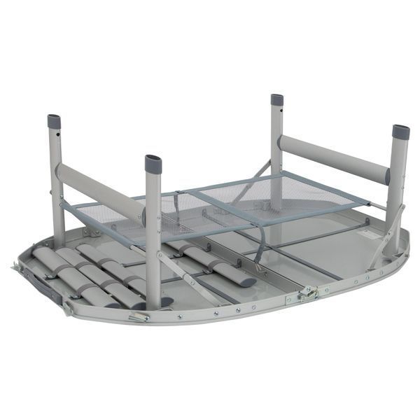 Стіл Bo-Camp Premium Oval 100x70 cm Grey (1404424) DAS3064 фото