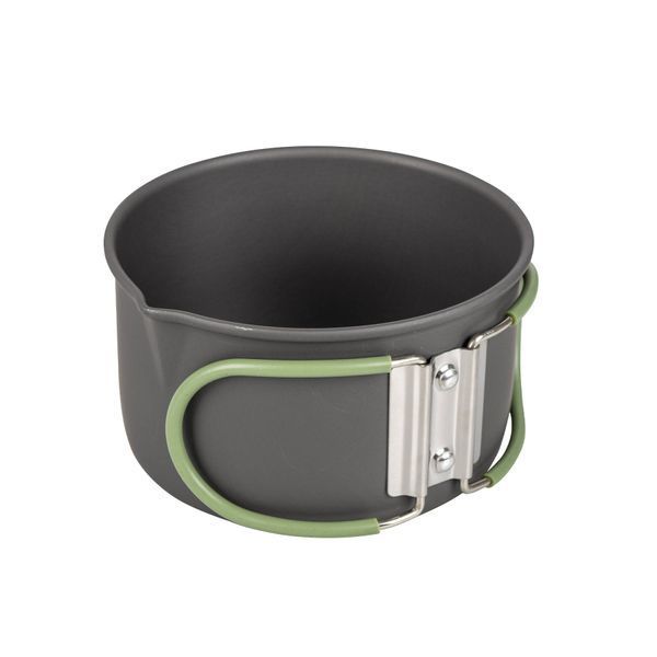 Набір посуду Bo-Camp Explorer 4 Pieces Hard Anodized Grey/Green (2200244) DAS1329 фото
