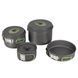 Набір посуду Bo-Camp Explorer 4 Pieces Hard Anodized Grey/Green (2200244) DAS1329 фото 2