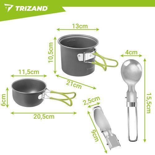 Набор туристической посуды 1,2 л Trizand 27413 49544 фото