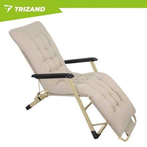 Складной садовый шезлонг 60x177x30 см Trizand 27553 49555 фото