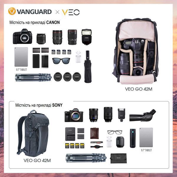 Рюкзак Vanguard VEO GO 42M Black (VEO GO 42M BK) DAS896 фото