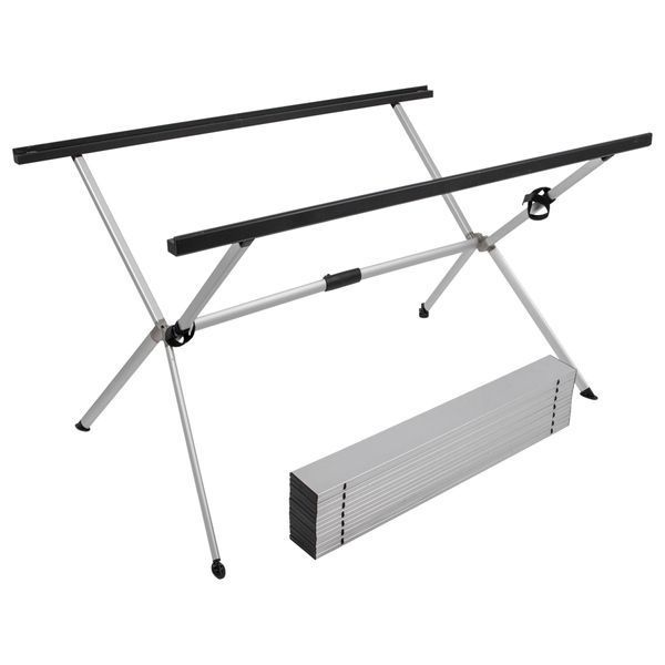 Стол Bo-Camp Lamel 121x80 cm Aluminium (1404438) DAS3065 фото