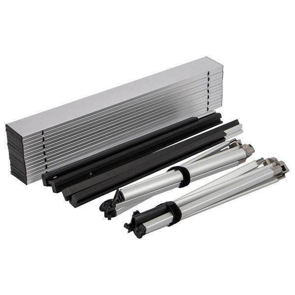 Стол Bo-Camp Lamel 121x80 cm Aluminium (1404438) DAS3065 фото