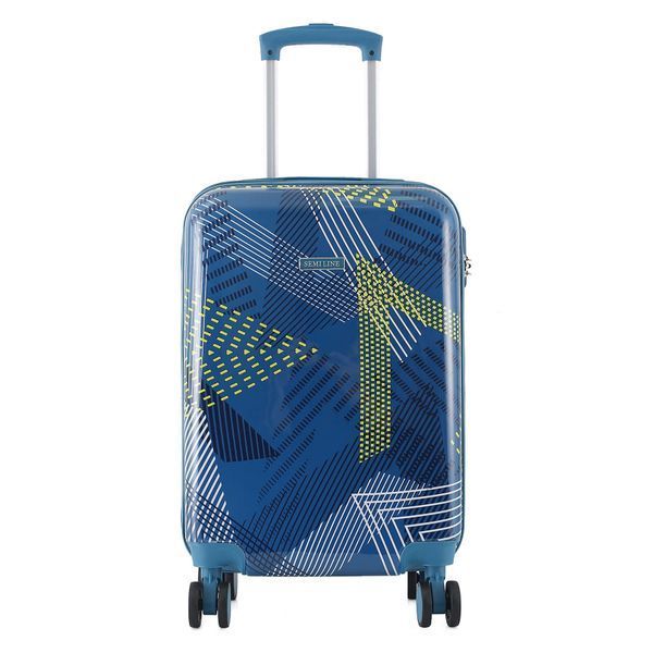 Валіза Semi Line 20" (S) Blue Pattern (T5652-1) DAS2074 фото