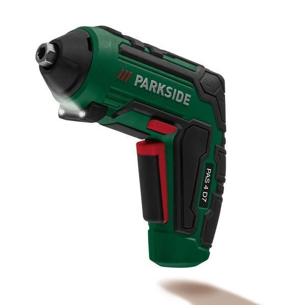 Аккумуляторная отвертка Parkside PAS 4 D7 шуруповерт с насадками 4 V, 1500 mAh, 10 Nm, Германия 17805 фото