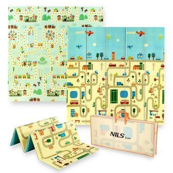 Детский складной коврик Nils Fun City MD04 195x180 см 26179 фото