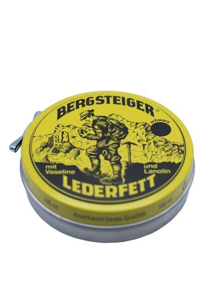 Водовідштовхуюче просочення для взуття HeySport Bergsteiger-Leather-Grease black 100 ml (20880200) 20880200 фото