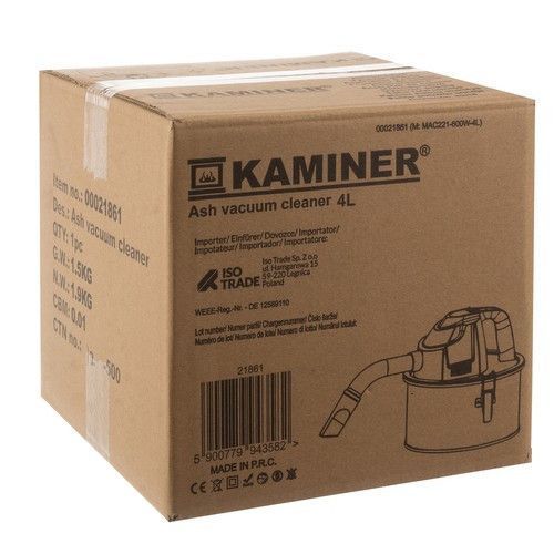 Пылесос для золы 4л Kaminer 21861 13956 фото