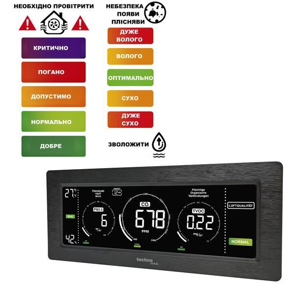 Метеостанція Technoline WL1035 Black (WL1035) DAS2314 фото