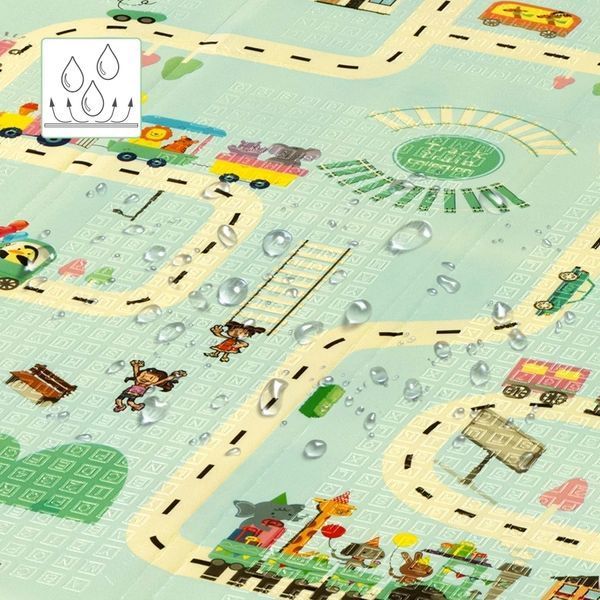 Детский складной коврик Nils Fun City MD04 195x180 см 26179 фото