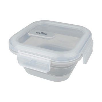 Контейнер Tribe Collapsible Container 500 мл силіконовий T-FF-0027, grey T-FF-0027-grey фото
