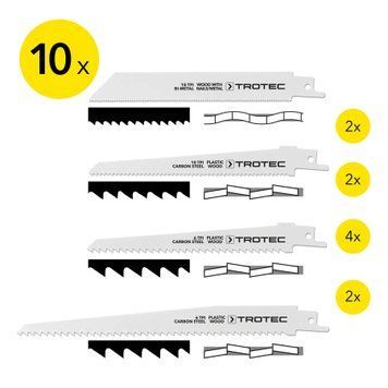 Набір пиляльних полотен для пили шабельної Trotec 10 pieces Wood/Metal/Plastic Set (6215001205) DAS2979 фото