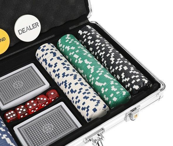 Покерный набор 300 жетонов в чемодане Poker 300 HQ 23528 15977 фото