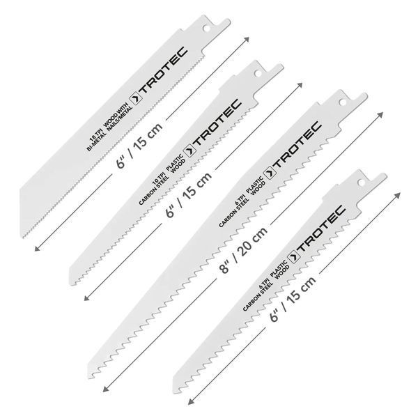 Набор пильных полотен для пилы сабельной Trotec 10 pieces Wood/Metal/Plastic Set (6215001205) DAS2979 фото