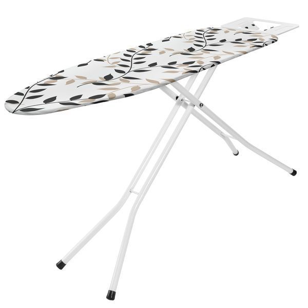 Дошка для прасування Casa Si Superstandard Basic 120x38 White/Black Leaves (CS95150E166) DAS2404 фото