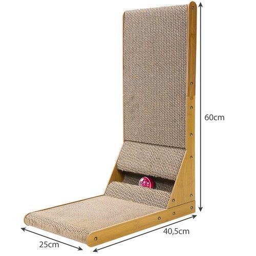 Угловая когтеточка царапка для котов Purlov 22008 из гофрокартона 13934 фото