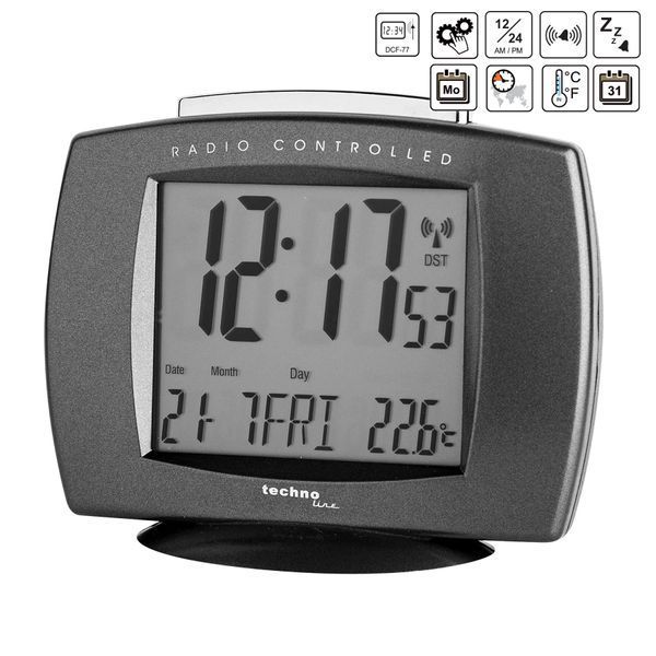 Часы настольные Technoline WT189 Anthracite (WT189 anthrazit) Discounted DAS3629 фото