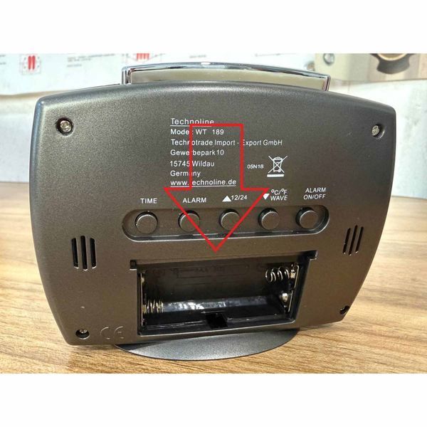 Часы настольные Technoline WT189 Anthracite (WT189 anthrazit) Discounted DAS3629 фото