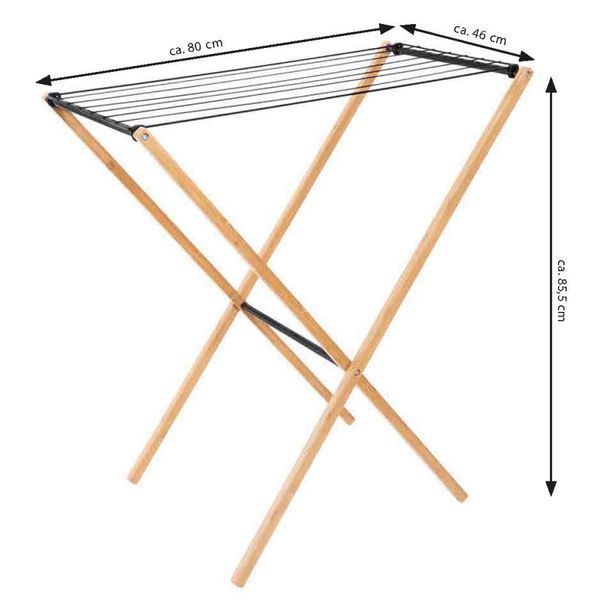 Сушарка для білизни підлогова Casa Si Bamboo Dryer S Braun (CS92303W06) DAS2186 фото