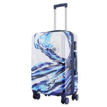 Валіза Semi Line 24" (M) White/Blue Print (T5653-2) DAS2079 фото