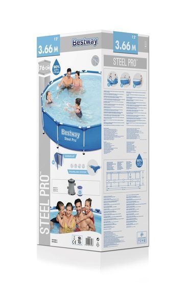 Бассейн каркасный Bestway 56681 с насосом и фильтром 366х76 26156 фото