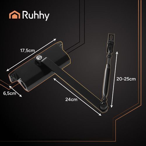 Доводчик дверной с рычагом для дверей RUHHY 26782 38665 фото