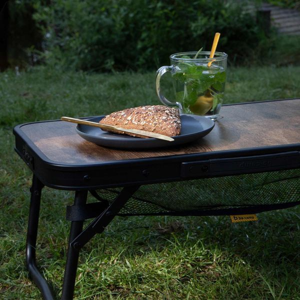 Стол Bo-Camp Woodbine Compact 56x34 cm Black/Wood look (1404190) DAS3070 фото