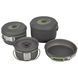 Набор посуды Bo-Camp Explorer 4 Pieces 19 Hard Anodized Grey/Green (2200241) DAS2544 фото 2