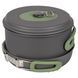 Набор посуды Bo-Camp Explorer 4 Pieces 19 Hard Anodized Grey/Green (2200241) DAS2544 фото 5