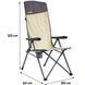 Крісло розкладне Uquip Justy XL Sand/Grey (244045) DAS3037 фото 7