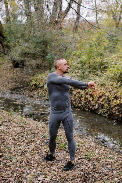 Термобілизна чоловіча Tramp Active комплект (футболка+штани) UTRUM-021-grey, 2XL UTRUM-021-grey-2XL фото