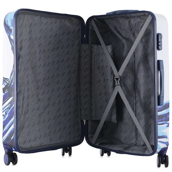 Валіза Semi Line 28" (L) White/Blue Print (T5653-3) DAS2080 фото