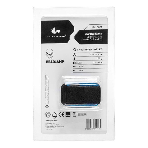Фонарь налобный Falcon Eye Blaze (120 Lm) (FHL0021)_Discounted DAS101033 фото