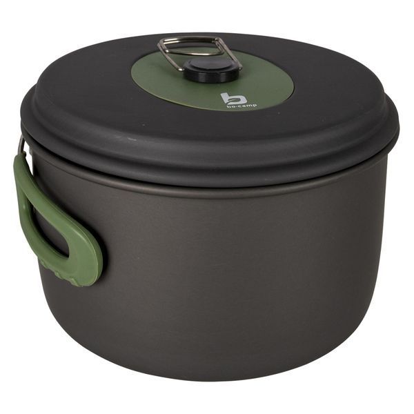 Набор посуды Bo-Camp Explorer 3 Pieces Hard Anodized Grey/Green (2200239) DAS2545 фото