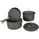 Набор посуды Bo-Camp Explorer 3 Pieces Hard Anodized Grey/Green (2200239) DAS2545 фото 1