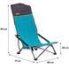 Крісло розкладне Uquip Sandy XL Blue/Grey (244030) DAS3040 фото 3