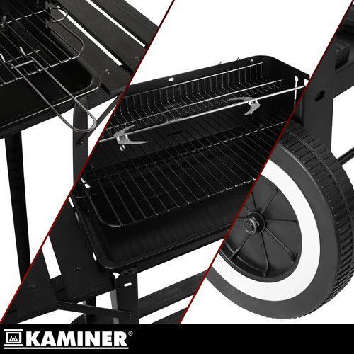 Садовый гриль с вертелом 93x41x86 см Kaminer 27320 50663 фото